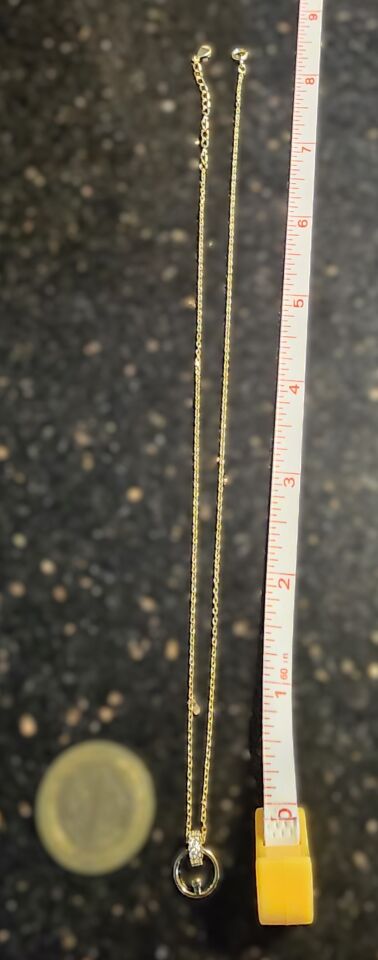 925 Ayar Gümüş Halka Gold Kolye