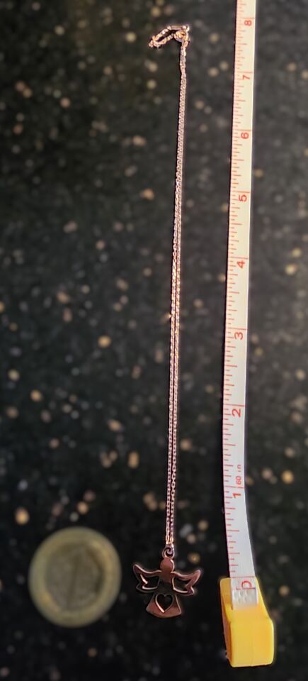 925 Ayar Gümüş Rose Melek Kolye