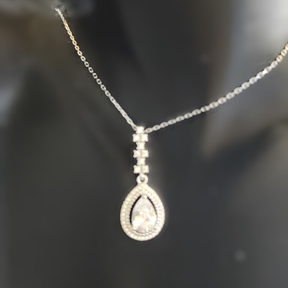 925 Ayar Gümüş Zirkon Damla Set