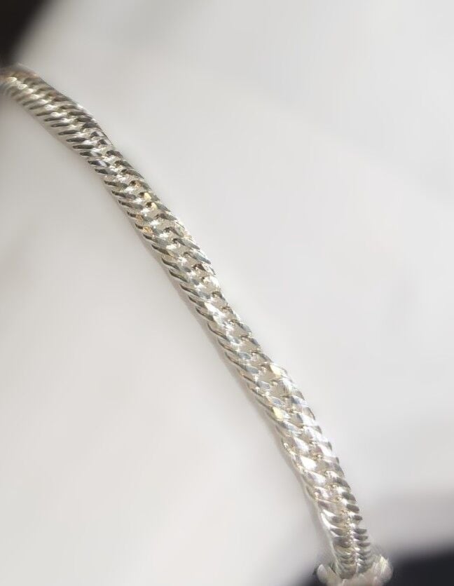 925 Ayar Gümüş Unisex Balıksırtı Model Bileklik