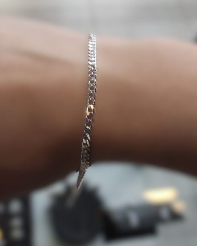 925 Ayar Gümüş Unisex Zincir Bileklik