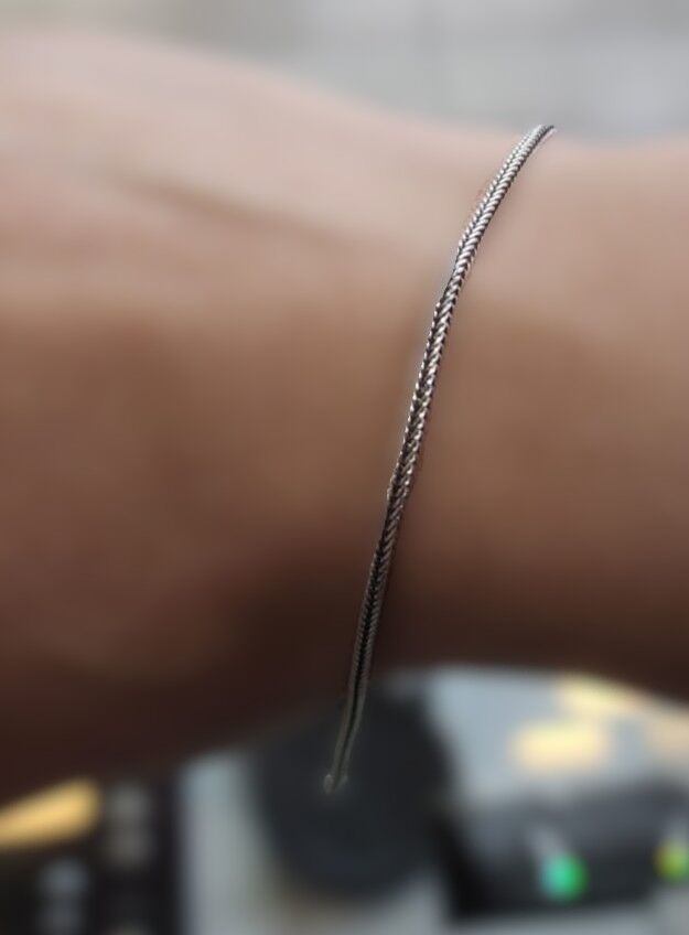 925 Ayar Gümüş Unısex Zarif Zincir Bileklik