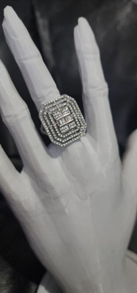 925 Ayar Gümüş Büyük Piramit Yüzük