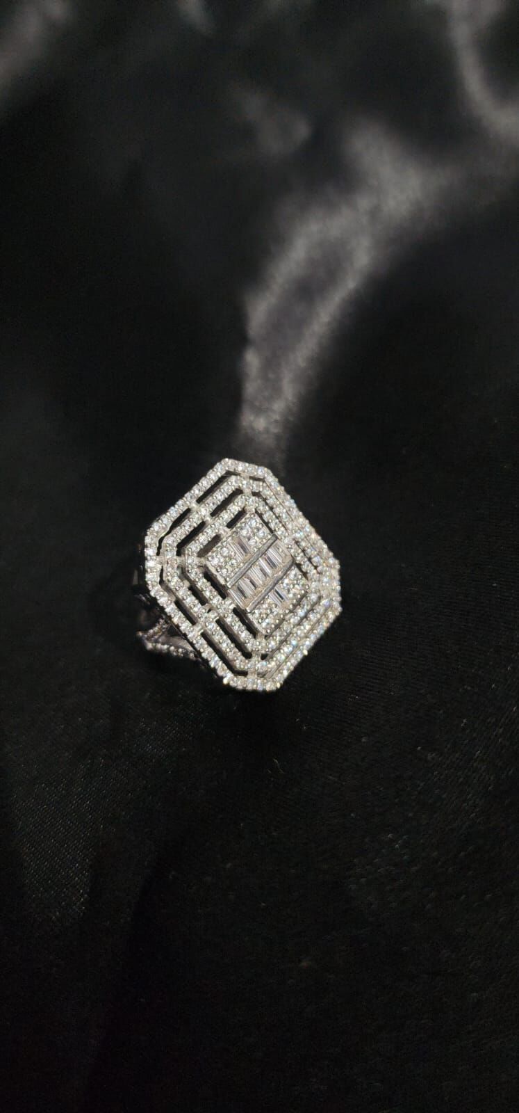 925 Ayar Gümüş Büyük Piramit Yüzük