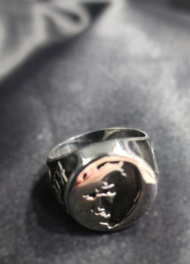 925 Ayar Gümüş Atatürk Portre Erkek Yüzük