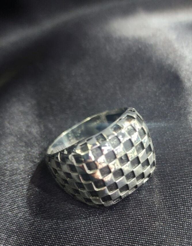925 Ayar Gümüş Örgü Desenli Erkek Yüzük